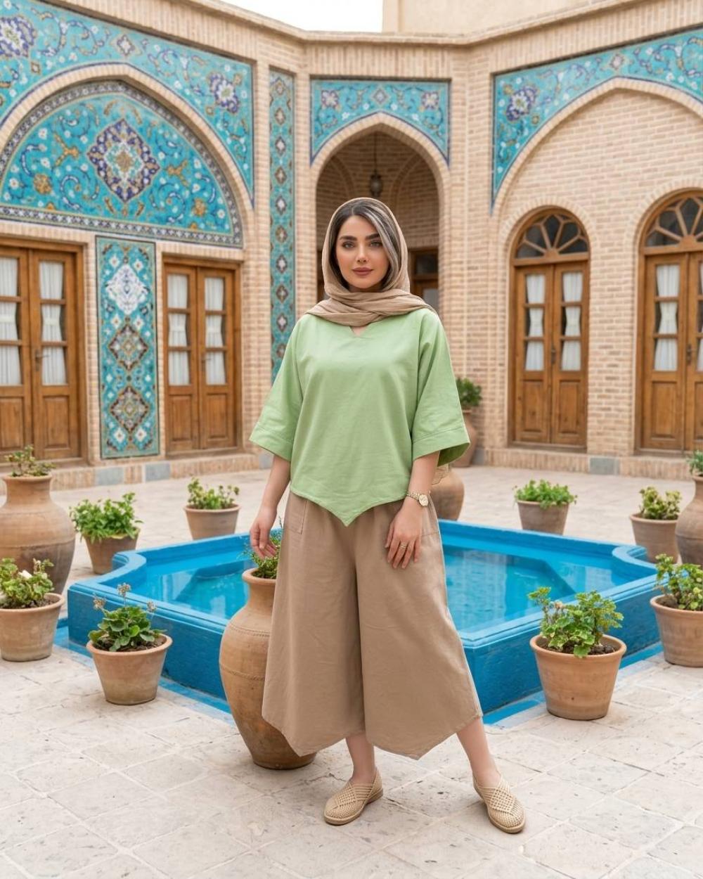 شومیز زنانه الیاف طبیعی کد 3254 (ضمانت اصالت)