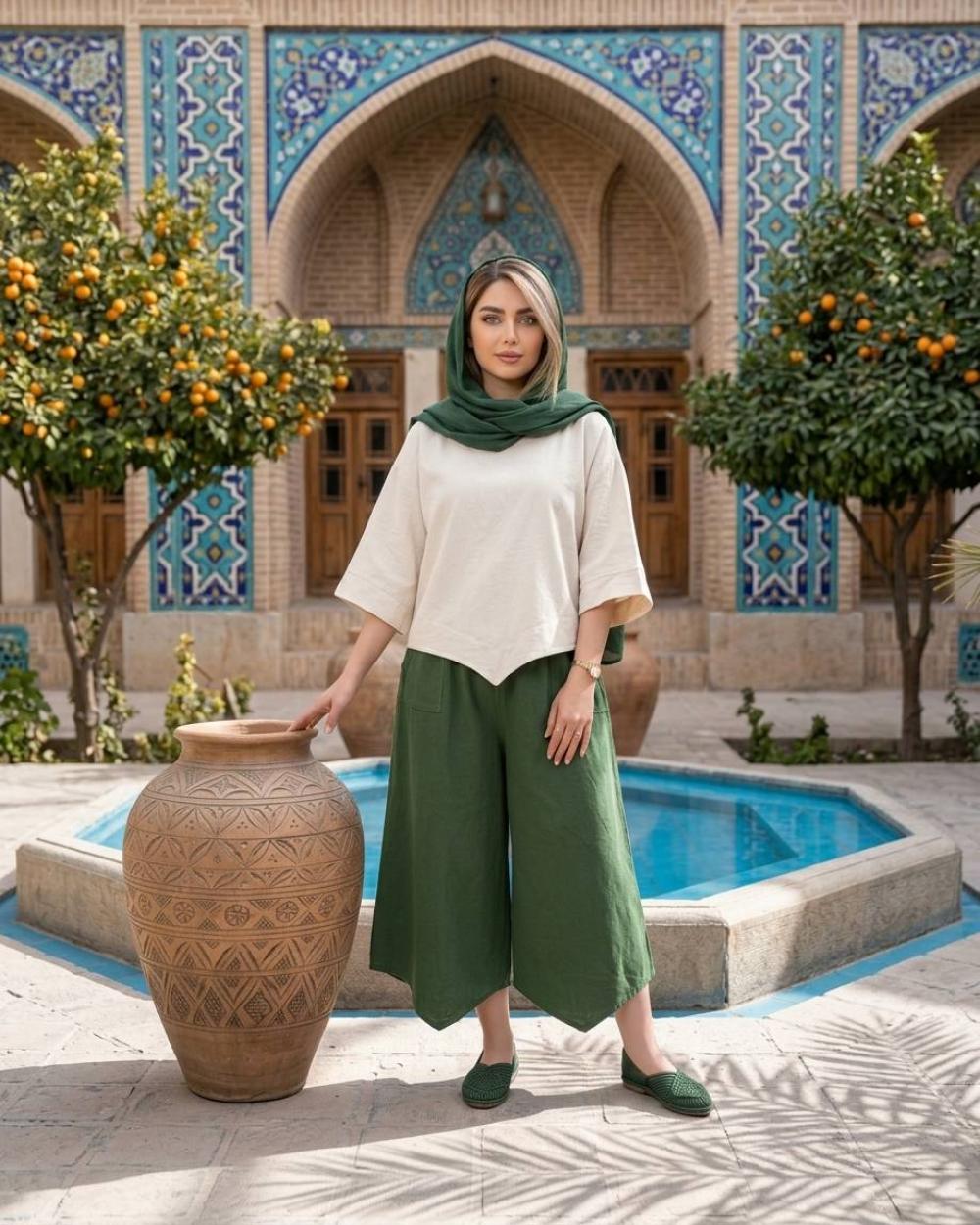 شلوار زنانه الیاف طبیعی کد 3254 (ضمانت اصالت)