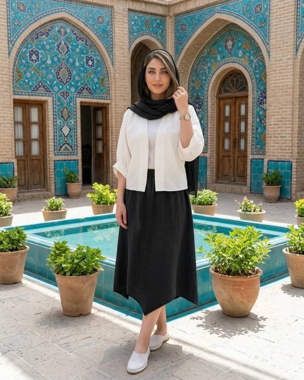 دامن زنانه الیاف طبیعی کد 3256 (ضمانت اصالت)