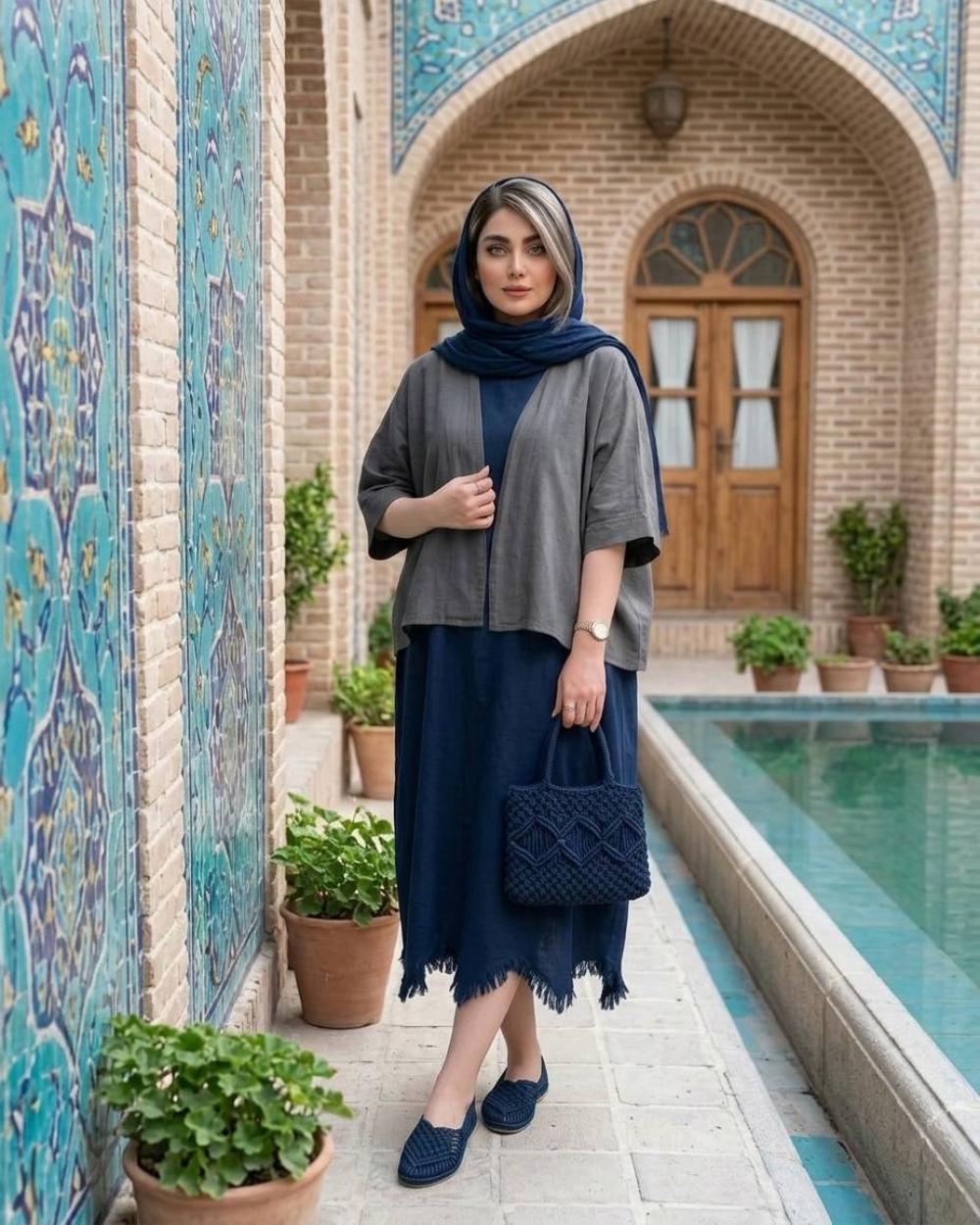 سارافون زنانه الیاف طبیعی کد 3258 (ضمانت اصالت)