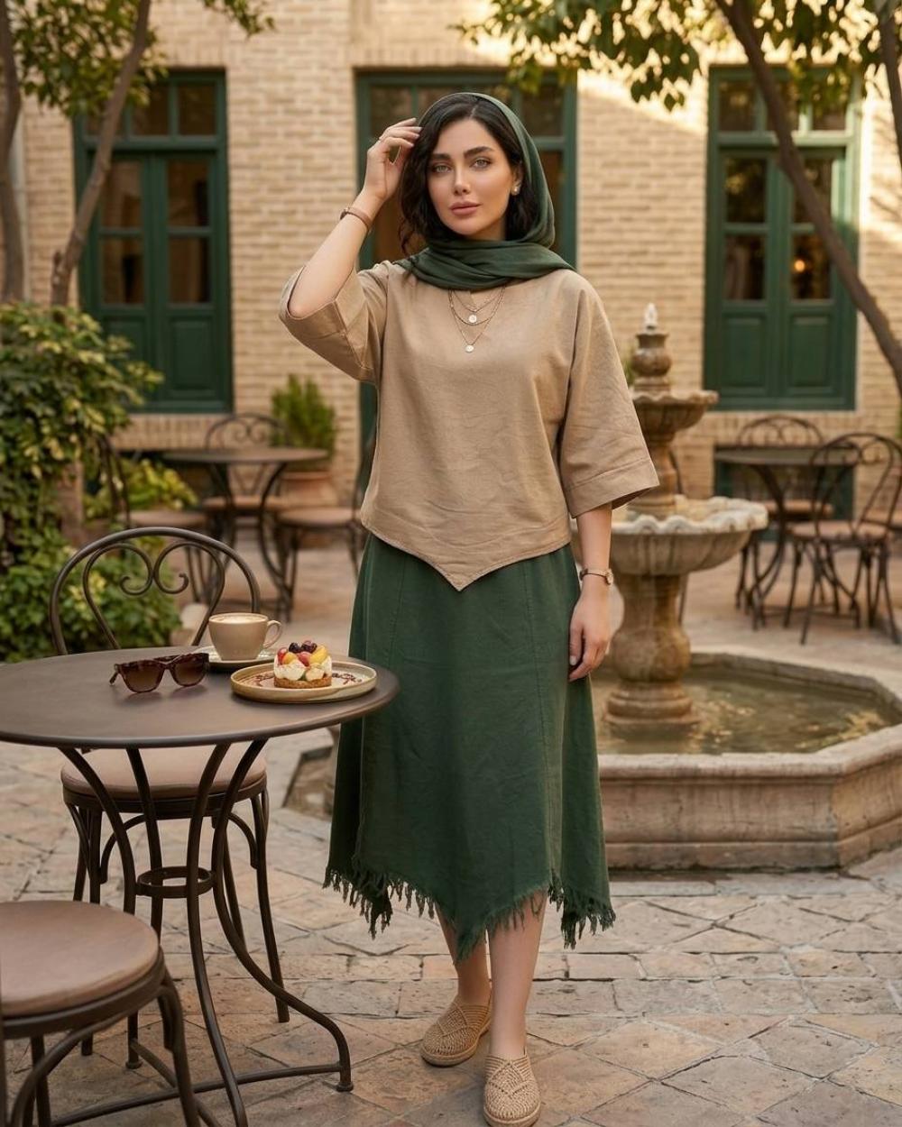 دامن زنانه الیاف طبیعی کد 3259 (ضمانت اصالت)