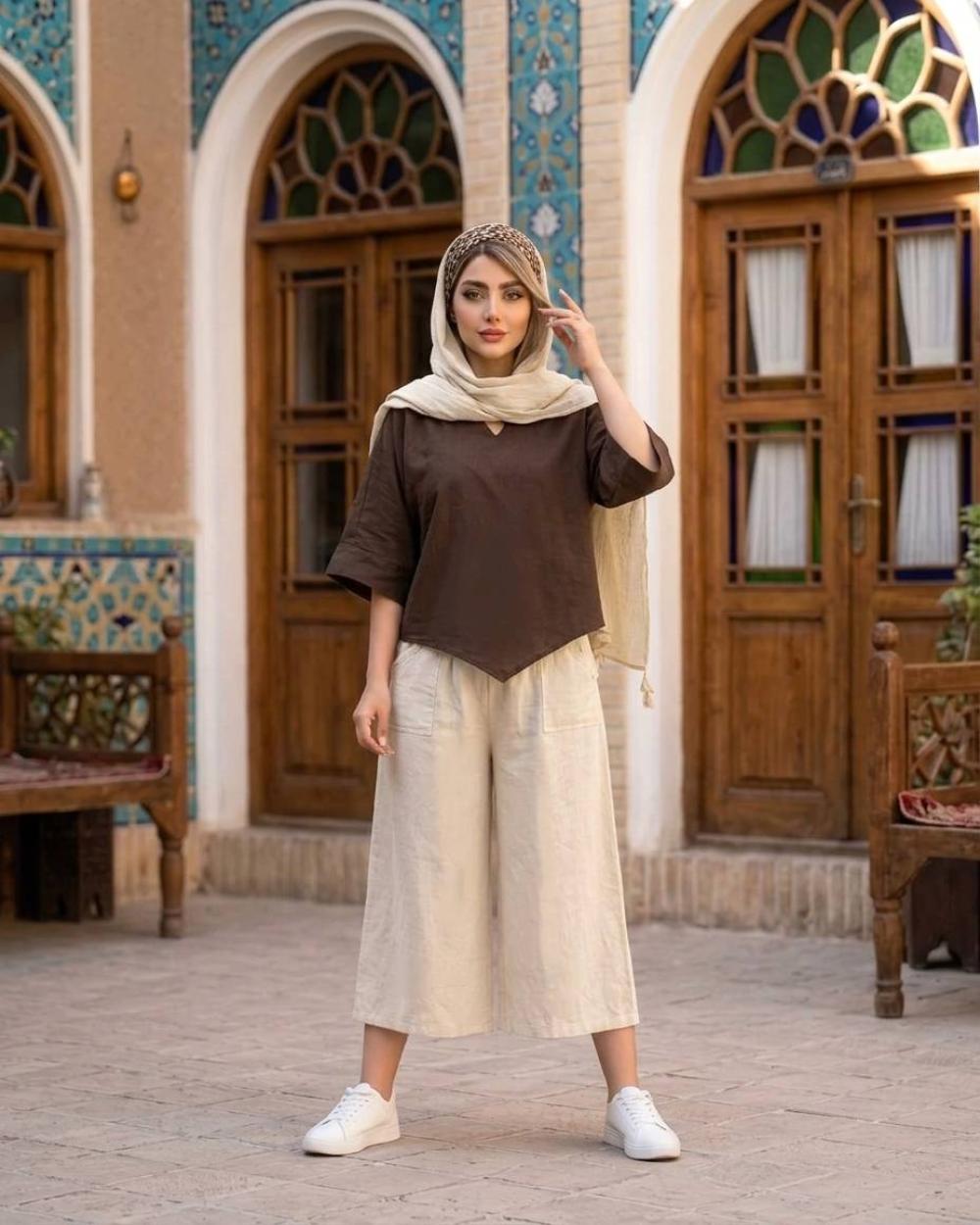 شلوار زنانه الیاف طبیعی کد 3198 (ضمانت اصالت)