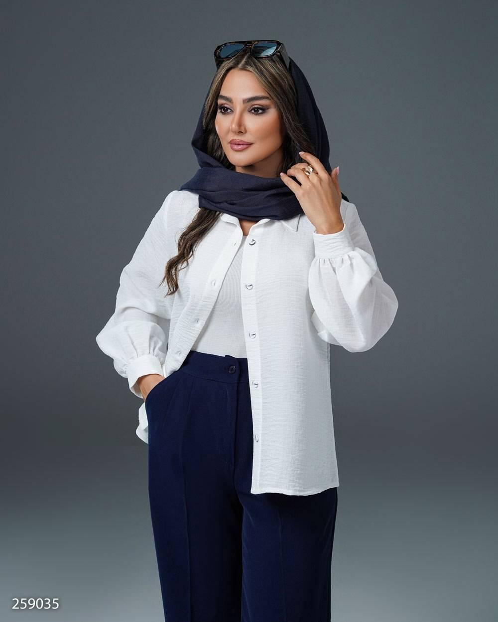 شومیز لینن زنانه مدل آیدینا کد 2590 (ضمانت اصالت)