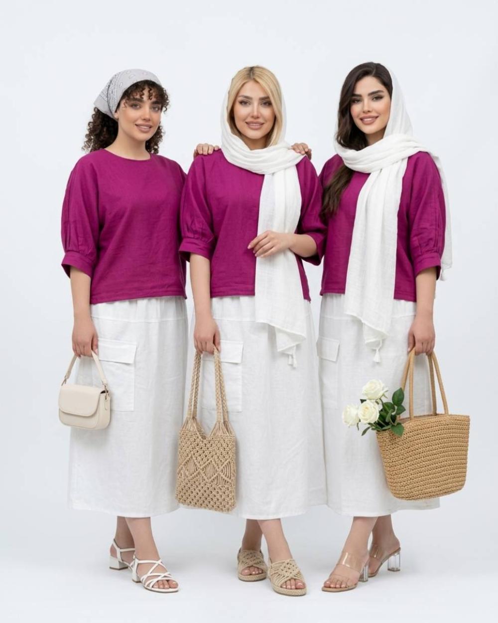 شومیز زنانه الیاف طبیعی کد 3257 (ضمانت اصالت)