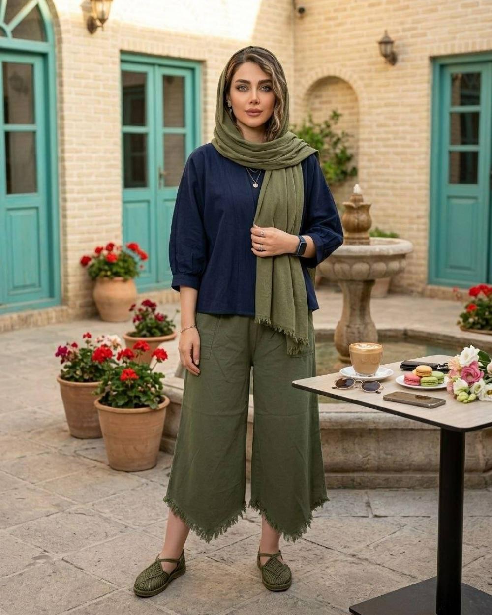کت زنانه الیاف طبیعی کد 3287