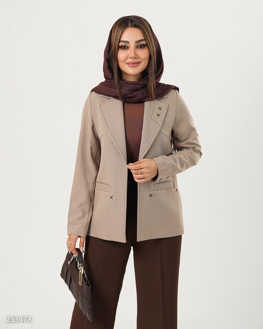 کت گاواردین زنانه دمسه دوزی مدل مانترا کد 2534 (ضمانت اصالت)
